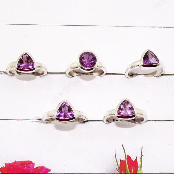 10 Pcs Starter Pack of boutique Silver 925 Gems Rings