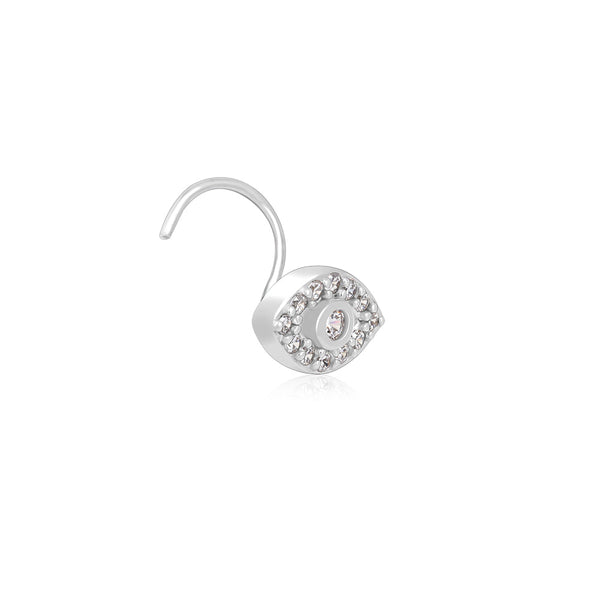 Studded Evil Eye Nose Pin
