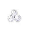 Tri Cluster Nose Pin