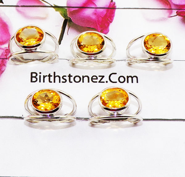 10 Pcs Starter Pack of boutique Silver 925 Gems Rings