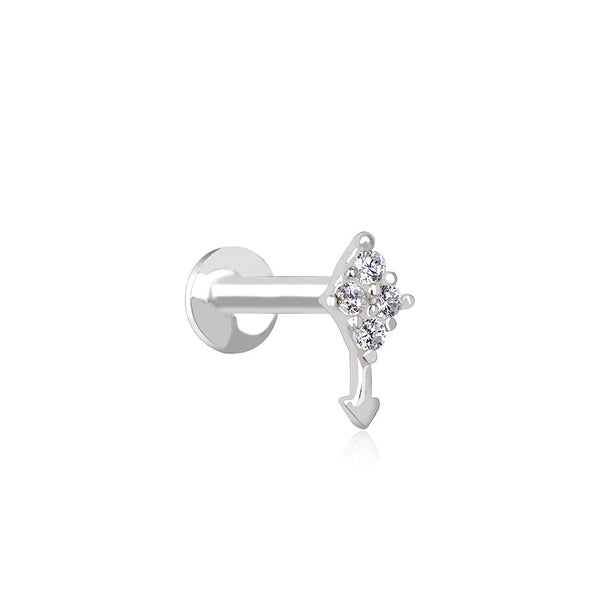 Silver Arrow Nose Pin