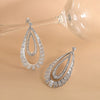 Double Layered Tear drop Dangle Earrings