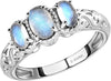 Rainbow Moonstone Ring - C1234- 925 Sterling Silver test item